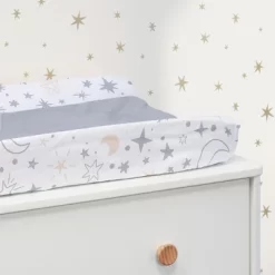 Lambs & Ivy Goodnight Moon White/Gray Changing Pad Cover - Moons/Stars -Lambs & Ivy GUEST 012b0855 960a 4653 bda7 236578f78948