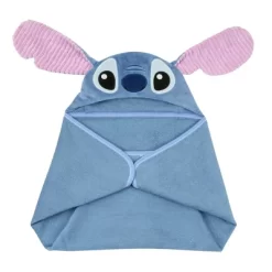 Lambs & Ivy Disney Stitch Luxury Blue Cotton Terry Hooded Baby Bath Towel -Lambs & Ivy GUEST 013e9f98 f9ec 4e43 bdfe 29c3d8497cb8
