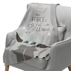 Lambs & Ivy Star Wars Baby Yoda Mandalorian Grogu/The Child Knit Baby Blanket -Lambs & Ivy GUEST 02317daf 4c16 4f52 9925 d142a340248d