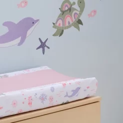 Lambs & Ivy Sea Dreams Dolphin/Turtle Underwater Nautical Changing Pad Cover 6 Lambs & Ivy Sea Dreams Dolphin/Turtle Underwater Nautical Changing Pad Cover -Lambs & Ivy GUEST 02664aea 537d 4f6c 87c0 0868d1cdf55f