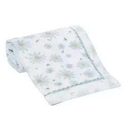 Lambs & Ivy Sweet Daisy White/Blue Floral Soft Luxury Fleece Baby Blanket 8 Lambs & Ivy Sweet Daisy White/Blue Floral Soft Luxury Fleece Baby Blanket -Lambs & Ivy GUEST 02e720fd d3c3 44b8 b7be a9c7612ed36e