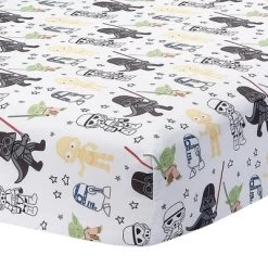 Lambs & Ivy Star Wars Classic Fitted Crib/Toddler Sheet - Yoda/Darth Vader -Lambs & Ivy GUEST 0a25c928 c6b1 4304 8cf7 01cced65e3d9