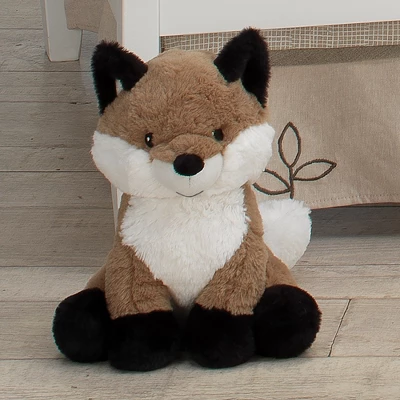 Lambs & Ivy Painted Forest Brown/White Plush Fox Stuffed Animal - Knox 2 Lambs & Ivy Painted Forest Brown/White Plush Fox Stuffed Animal - Knox - Image 2