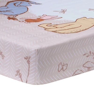 Lambs & Ivy Disney Baby Pooh Bear & Pals Photo Op Cotton Baby Fitted Crib Sheet 1 Lambs & Ivy Disney Baby Pooh Bear & Pals Photo Op Cotton Baby Fitted Crib Sheet