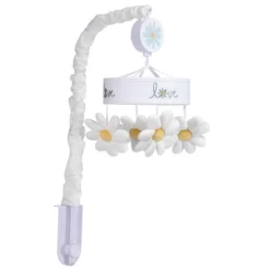Lambs & Ivy Sweet Daisy White Floral Musical Baby Crib Mobile Soother Toy -Lambs & Ivy GUEST 172a4570 7cb6 44e9 8f6e 47e05ae93614