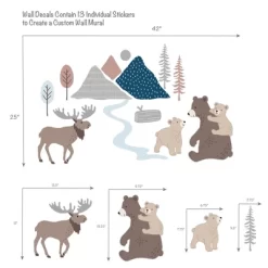 Lambs & Ivy Big Sky Blue/Brown Woodland Animals 4-Piece Baby Crib Bedding Set -Lambs & Ivy GUEST 17424d3e 5a50 45a2 9e40 ede1d01ea933