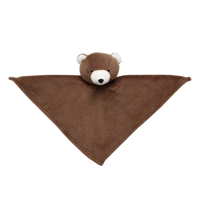 Lambs & Ivy Brown Bear Soft Baby/Child/Toddler Plush Lovey Security Blanket 3 Lambs & Ivy Brown Bear Soft Baby/Child/Toddler Plush Lovey Security Blanket - Image 3