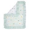 Lambs & Ivy Sweet Daisy Blue/White 3-Piece Floral Baby Crib Bedding Set