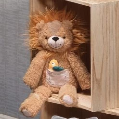 Lambs & Ivy Jungle Friends Plush Lion With Bird Stuffed Animal Toy - Everett -Lambs & Ivy GUEST 26f05660 930b 4dc9 92c2 8171993fd761