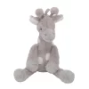 Lambs & Ivy Linen Safari Gray Giraffe Stuffed Animal Toy - Stretch