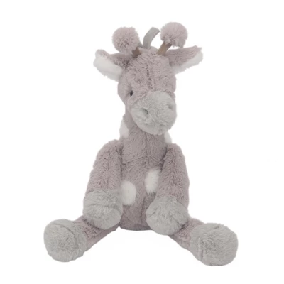 Lambs & Ivy Linen Safari Gray Giraffe Stuffed Animal Toy - Stretch 1 Lambs & Ivy Linen Safari Gray Giraffe Stuffed Animal Toy - Stretch