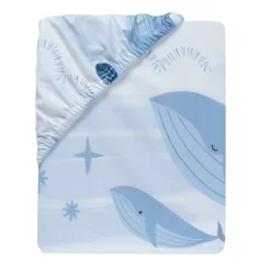 Lambs & Ivy Bubbles & Squirt 100% Cotton Whale/Ocean Fitted Crib/Toddler Sheet -Lambs & Ivy GUEST 2c15abdf a643 48b7 9519 0a234edf7bf1