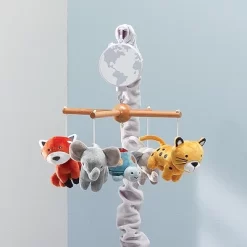 Lambs & Ivy Wild Life Musical Baby Nursery Crib Mobile - Protect The Animals -Lambs & Ivy GUEST 2ca999f4 b623 4cf7 96c6 c929162c48c5
