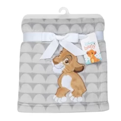 Lambs & Ivy Disney Baby THE LION KING Gray Fleece Appliqued Baby Blanket -Lambs & Ivy GUEST 317cf6e8 553b 4917 b762 54d2161a5902