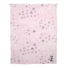 Lambs & Ivy Disney Baby Minnie Mouse Appliqued Pink Star Fleece Baby Blanket