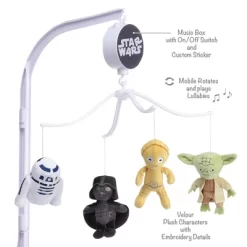 Lambs & Ivy Star Wars Classic Musical Baby Crib Mobile Soother Toy -Lambs & Ivy GUEST 31e45187 add9 41c3 9b1d 86fe48cb1b90
