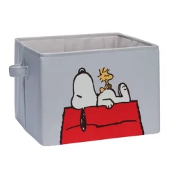 Lambs & Ivy Snoopy Foldable/Collapsible Storage Bin/Basket Organizer With Handles