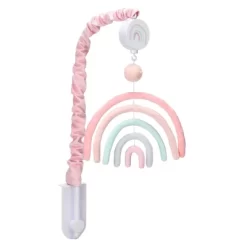 Lambs & Ivy Watercolor Pastel Rainbow/Pom Pom Musical Baby Nursery Crib Mobile -Lambs & Ivy GUEST 3e9f1f53 0347 4021 9e49 ef43f2beed6f