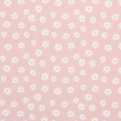 Lambs & Ivy Daisy Dreams Breathable 100% Cotton Baby Fitted Crib/Toddler Sheet - Pink 4 Lambs & Ivy Daisy Dreams Breathable 100% Cotton Baby Fitted Crib/Toddler Sheet - Pink - Image 4