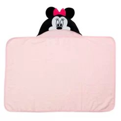 Lambs & Ivy Disney Baby Minnie Mouse Pink Cotton Hooded Baby Bath Towel -Lambs & Ivy GUEST 411c6111 fec9 4648 acb8 420b478d4cde
