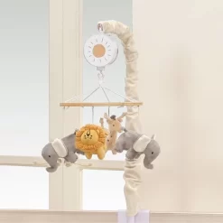 Lambs & Ivy Jungle Adventure Elephant/Lion Musical Baby Crib Mobile Soother Toy -Lambs & Ivy GUEST 445f29e2 4e4f 4bc6 98f1 24ebdf2c9fa0