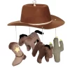 Lambs & Ivy Country Western Cowboy Hat Musical Baby Crib Mobile Soother Toy