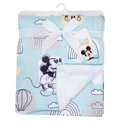 Lambs & Ivy Disney Baby Classic Mickey Mouse Sherpa Baby Blanket 4 Lambs & Ivy Disney Baby Classic Mickey Mouse Sherpa Baby Blanket - Image 4