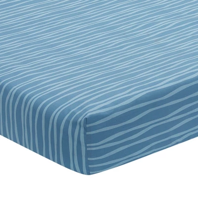 Lambs & Ivy Baby Dino Blue/White Dinosaur Nursery 6-Piece Crib Bedding Set 4 Lambs & Ivy Baby Dino Blue/White Dinosaur Nursery 6-Piece Crib Bedding Set - Image 4