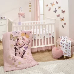 Lambs & Ivy Butterfly Dreams Pink/Purple Musical Baby Crib Mobile Soother Toy -Lambs & Ivy GUEST 4f7bb7c2 7043 4b15 9702 d8054b98b86e 1