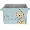 Lambs & Ivy Disney Baby Winnie The Pooh Blue Foldable Storage Basket/Container