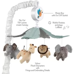 Lambs & Ivy Jungle Friends Musical Baby Crib Mobile Animals Soother Toy -Lambs & Ivy GUEST 53cc090a 277a 44e0 8a62 44b3831f27df