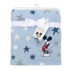 Lambs & Ivy Disney Baby Mickey Mouse Appliqued Blue Star Fleece Baby Blanket -Lambs & Ivy GUEST 58f6dce1 5b66 4352 8847 aa28e2f98768