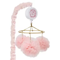 Lambs & Ivy Secret Garden Pink Pom Pom Musical Baby Crib Mobile Soother Toy -Lambs & Ivy GUEST 5a8d89ab 2096 4188 ad13 1270893112bb