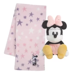 Lambs & Ivy Disney Baby Minnie Mouse Blanket & Plush Baby Gift Set - Pink -Lambs & Ivy GUEST 5c07fe85 4d56 4a2b a8c2 ba8853004403