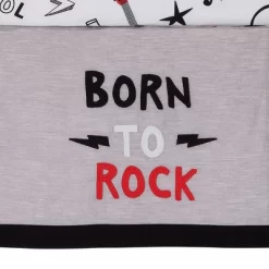 Lambs & Ivy Rock Star Musical Instruments 3-Piece Baby Crib Bedding Set - Gray -Lambs & Ivy GUEST 5c342c1d 4a7e 429f 8e01 d432bb3fb96e