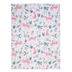 Lambs & Ivy Enchanted Safari Animals White Ultra Soft Jungle Baby Blanket -Lambs & Ivy GUEST 602a99fb e227 44cf 90fd 104a8410cf22