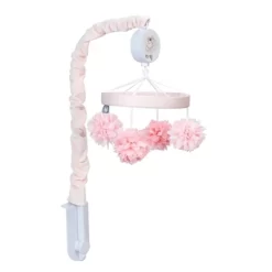 Lambs & Ivy Signature Botanical Baby Pink Floral Musical Baby Crib Mobile -Lambs & Ivy GUEST 60b99b35 814e 48d6 9814 7456d33ff7ee