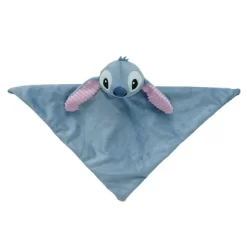 Lambs & Ivy Disney Baby/Toddler Stitch Plush Security Blanket Lovey - Blue