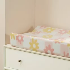 Lambs & Ivy Daisy Dreams Changing Pad Cover - Pink/White Checkered Soft Luxury 7 Lambs & Ivy Daisy Dreams Changing Pad Cover - Pink/White Checkered Soft Luxury -Lambs & Ivy GUEST 64c081f9 832c 4708 9b05 f22a047d7699