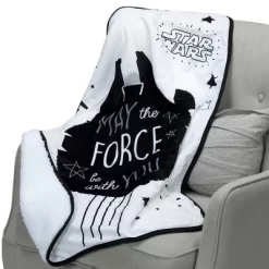 Lambs & Ivy Star Wars Millennium Falcon Baby Blanket - White -Lambs & Ivy GUEST 64dac6b9 4c5a 4d18 9370 2ad6fb9029b0