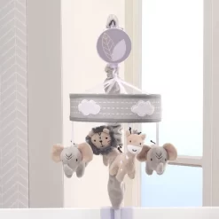 Lambs & Ivy Jungle Safari Musical Baby Crib Mobile - Gray, Beige, White, Animals -Lambs & Ivy GUEST 6f2dae6b 02ec 49f7 b5ed d34051632355