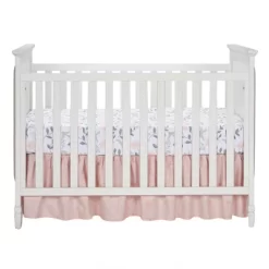 Lambs & Ivy Petals White/Pink/Gray Floral 100% Cotton Fitted Crib/Toddler Sheet -Lambs & Ivy GUEST 71a19663 c340 4885 b982 404e64550380