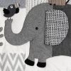 Lambs & Ivy Urban Jungle 4-Piece Crib Bedding Set - Gray, Brown, White, Jungle