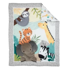 Lambs & Ivy Mighty Jungle Crib Bedding Set - 3pc 9 Lambs & Ivy Mighty Jungle Crib Bedding Set - 3pc -Lambs & Ivy GUEST 7645d2a8 c488 4b45 bb4a e0a74cd7fba2