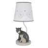Lambs & Ivy Woodland Forest Gray Bears Nursery Lamp With Shade & Bulb