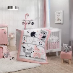 Lambs & Ivy Forever Friends Pink/Gray Woodland Owl/Fox Musical Baby Crib Mobile -Lambs & Ivy GUEST 848adbf8 d14f 4cc8 9fc2 4eb124ede72e