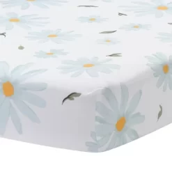 Lambs & Ivy Sweet Daisy 100% Cotton White/Blue Floral Baby Fitted Crib Sheet 9 Lambs & Ivy Sweet Daisy 100% Cotton White/Blue Floral Baby Fitted Crib Sheet -Lambs & Ivy GUEST 86261edd 6029 4b91 aee4 f56362b99f98