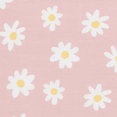 Lambs & Ivy Daisy Dreams Breathable 100% Cotton Baby Fitted Crib/Toddler Sheet - Pink 3 Lambs & Ivy Daisy Dreams Breathable 100% Cotton Baby Fitted Crib/Toddler Sheet - Pink - Image 3