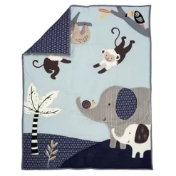 Lambs & Ivy Jungle Party 3-Piece Elephant/Monkey Baby Crib Bedding Set -Lambs & Ivy GUEST 8a97e326 20ea 483d a307 1fff90e37a23