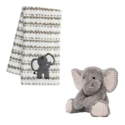 Lambs & Ivy Blanket & Plush Luxury Newborn Baby Gift Set - Gray Elephant -Lambs & Ivy GUEST 8b129e00 1219 4ac7 8a25 653cb24b943c